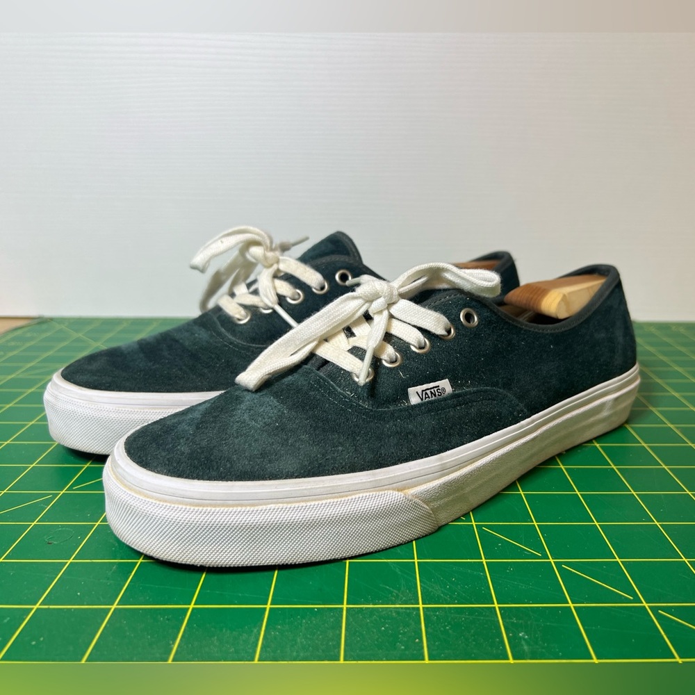 Vans Dark Green Suede Authentic